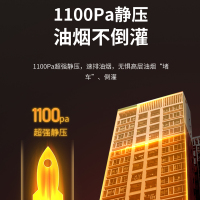 Haotaitai顶侧双吸28立方大吸力油烟机 7字 直流变频 1100pa高静压 智清洁 挥手智控XK03