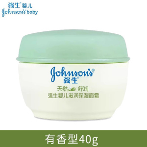 强生婴儿天然舒润滋润保湿霜40g 无香