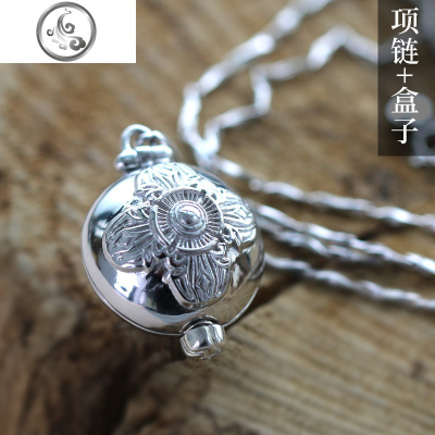 999银嘎乌盒尼泊尔可打开男女款项链像挂件噶乌盒饰品JiMi其他宝石摆件/挂件/把件