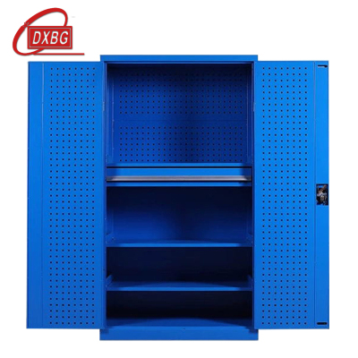 DXBG工具柜加厚铁皮储物柜工厂车间用带抽屉汽修多功能收纳柜通门内一抽柜蓝色