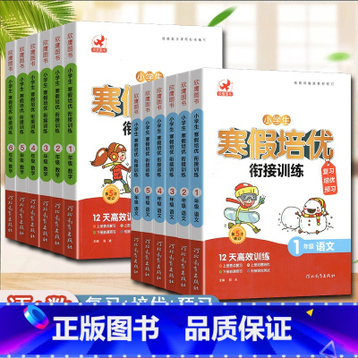 数学 寒假衔接作业 小学六年级 [正版]寒假培优衔接训练一年级二年级三四五六年级语文数学寒假作业上册复习预习培优巩固基础
