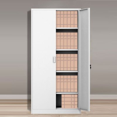 翌嘉 YJ-20070 文件柜钢制铁皮柜资料柜对开铁门文件柜