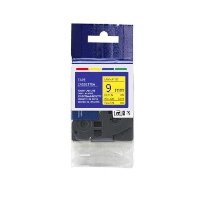 彩标 TZe-621 9mm 标签色带 1.00 盒/个 (计价单位:个) 黄底黑字