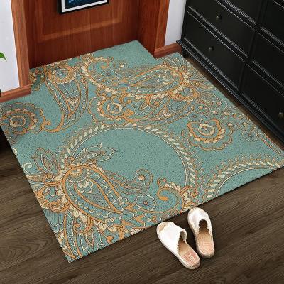 家柏饰(CORATED)新中式进入户地垫家用口内厅可裁剪丝圈地毯垫易清洗