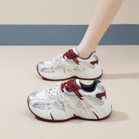 ins韩版新款老爹鞋女2025春季学生跑步运动厚底增高休闲鞋女
