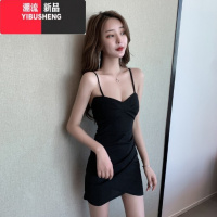 YIBUSHENG夜场工作服时尚修身显瘦气质小个子包臀短裙吊带