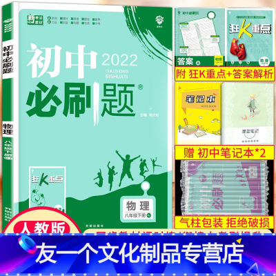 物理人教版 八年级下 [友一个正版]2022新版初中八年级下册物理人教版 8八下物理同步练习册题库初中教材辅导资料书初二