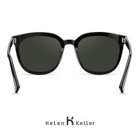 海伦凯勒(HELEN KELLER)女士个性偏光太阳镜时尚潮墨镜女开车司机镜太阳镜 H8808黑灰色-N30