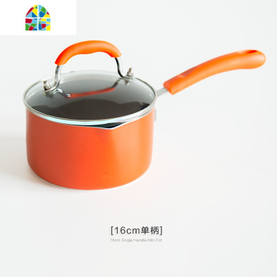多功能迷你不沾奶锅不粘锅婴儿专用辅食锅泡面小锅家用燃气煮面锅 FENGHOU 18cm单柄