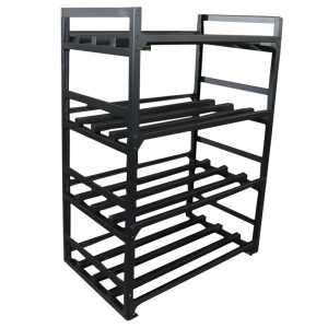 沃灏放电池架子电池置物架 重型货架 W1000*D800*H1600 黑色 W1000*D800*H1600