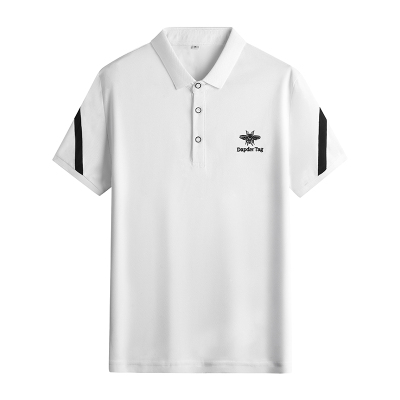 花花公子(PLAYBOY)POLO衫男夏季男士短袖纯色95棉打底衫潮牌休闲上衣服宽松潮流半袖体恤男装T