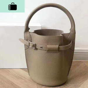 2020秋冬新款皮big bag水桶包牛皮菜蓝子包手提包单肩斜跨女包NEW LAKE