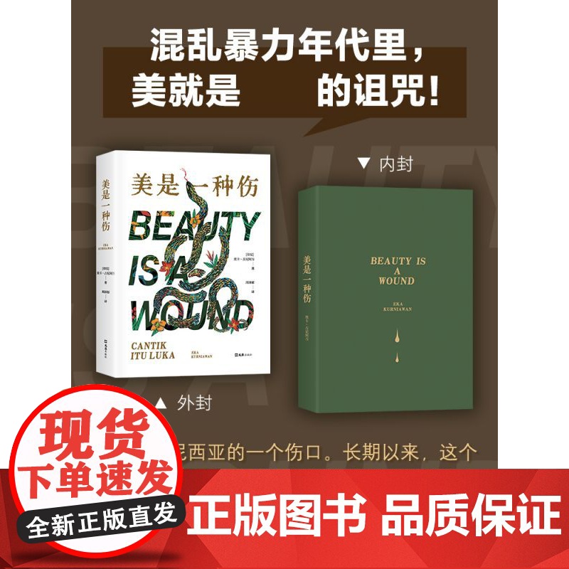 美是一种伤 埃卡.古尼阿万著 魔幻现实主义惊艳新星 东南亚版《百年孤独》狂野荒蛮年代里 美就是致命的诅咒 书籍