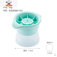 圆球形冰格威士忌制作冰球模具家用大号冰块速冻器带盖硅胶制冰盒 敬平 1个圆形[薄荷绿]