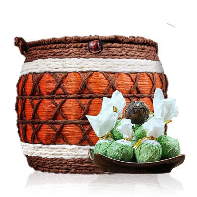 痴福 陈皮白茶小茶饼茶包老白茶寿眉贡眉龙珠球新会茶叶陈皮饼干茶500g