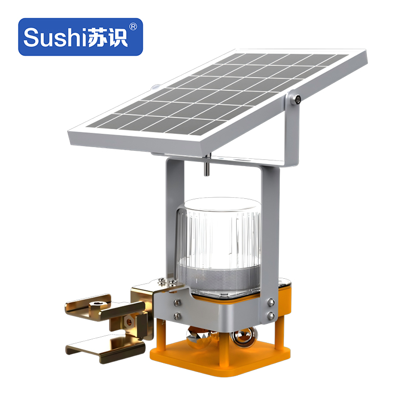 苏识 SS4867 DC3.7V 0.6W 0.3Hz IP66 LED太阳能声光警示灯(计价单位:盏)黄色