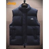 Jeep吉普棉马甲男士冬季2025新款加厚保暖无袖坎肩立领背心外套男
