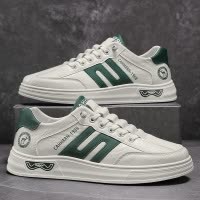 2026夏季新款一脚蹬运动轻便百搭小白鞋男士休闲平底皮面街头潮鞋