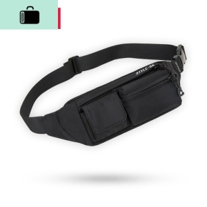 男士腰包潮牌ins单肩斜挎包多功能运动休闲胸包小型轻便手机包NEW LAKE 炫酷黑男士单肩包 炫酷黑