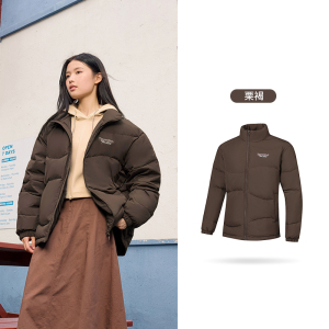 361°羽绒服冬季男女同款雨屏防泼水短羽绒服宽松立领运动外套