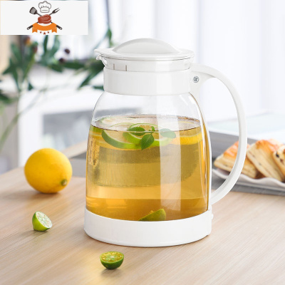 夏季冷水壶家用可高温玻璃防摔大容量茶壶单瓶客厅套装玻璃凉水壶 敬平