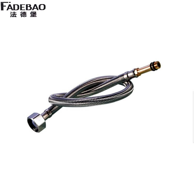 法德堡 进水软管金属高压编织管铜帽铜芯4分 80CM 根