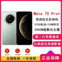 [全新]华为Mate70 Pro+ 飞天青 16GB+512GB 超清影像 5700毫安电池 100W快充 120Hz二代昆仑玻璃屏 支持卫星通话 防尘防水全网通手机