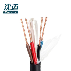 沈迈 铜芯软电缆 ZR-YJVR-0.6/1KV-4*2.5mm² /米