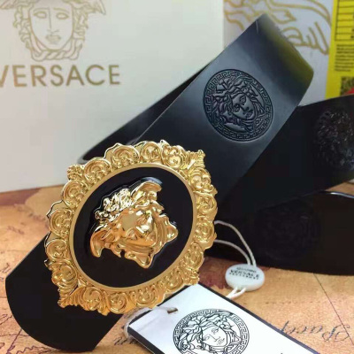 赫泽琼斯HEZZJONS皮带男真牛皮时尚腰带镶钻纯铜扣休闲裤带潮男夜店发型师皮带送礼腰带