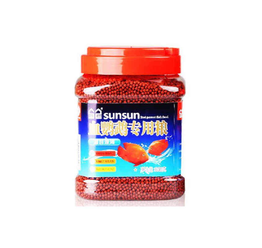 血鹦鹉增红鱼食观赏鱼增色鱼粮金鱼发财鱼热带鱼小颗粒型