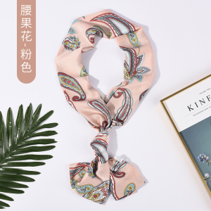 美帮汇细窄长条小丝巾秋冬百搭文艺装饰丝带小领巾围巾女绑包包飘带