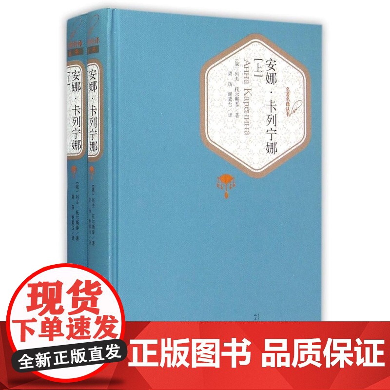 安娜卡列尼娜 上下两册 列夫托尔斯泰著 精装原著正版 初中高中学生青少年课外读物 世界文学名著经典小说文学 人民文学出版