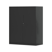 臻远 ZY-WJGC-82 文件柜窄边矮柜拆装档案柜落地书柜 760铁门黑色