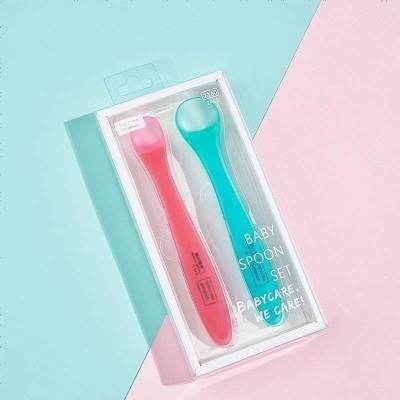 babycare宝宝硅胶勺婴儿勺子餐具新生儿喂水软头勺儿童辅食碗勺汤汁勺+糊状勺