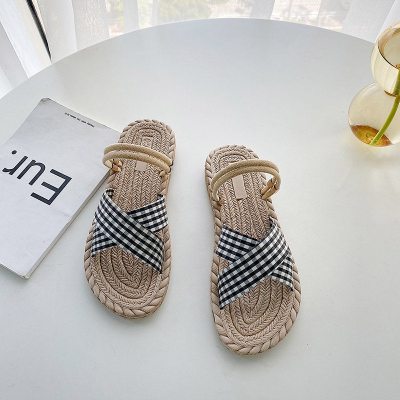 伊努特两穿配裙子凉鞋2021年新款女仙女风法式ins潮罗马夏学生平底鞋子