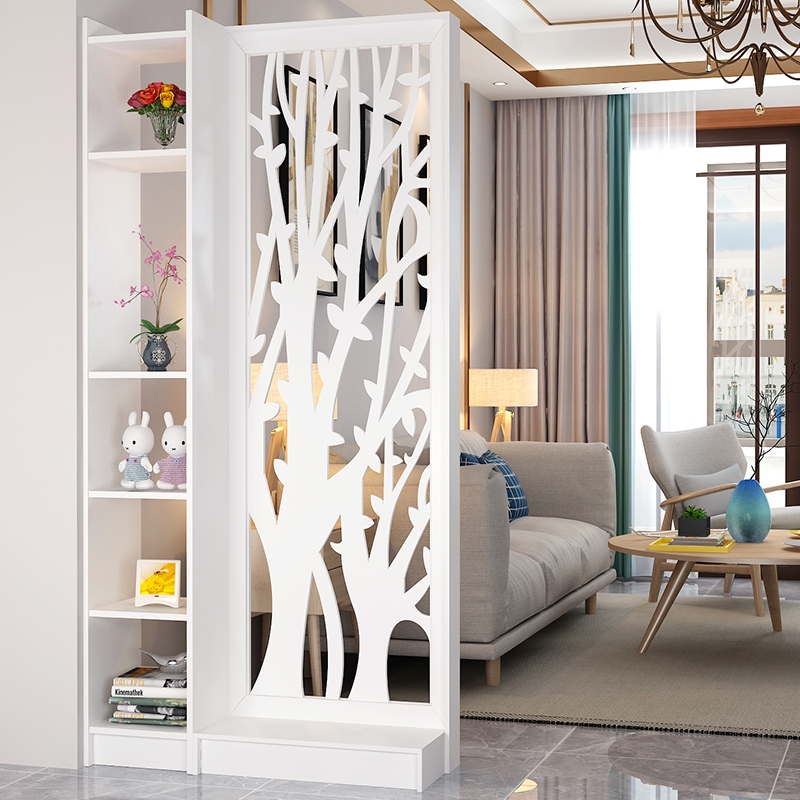 屏风隔断进门客厅玄关柜卧室遮挡迪玛森时尚简约镂空雕花装饰墙花架