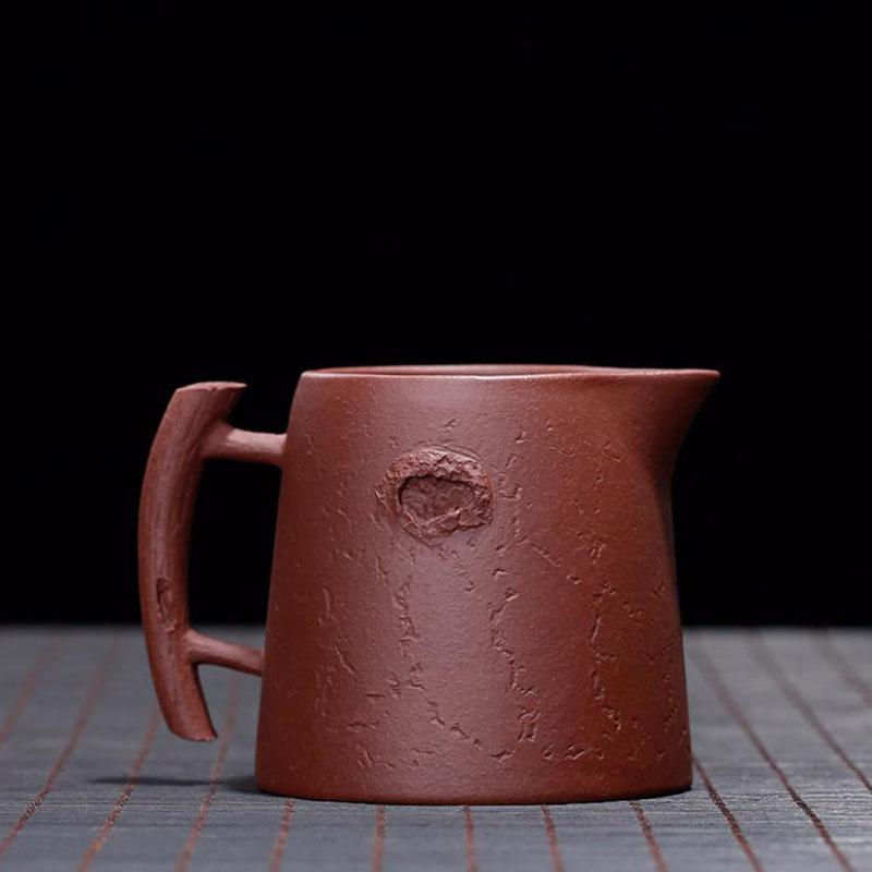 美帮汇宜兴原矿紫泥树瘿公道杯全手工分茶器茶道配件