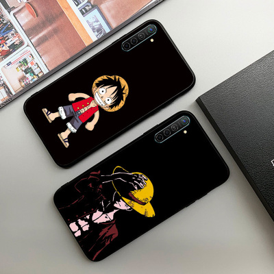 opporeno3pro手机壳海贼王reno3路飞硅胶浮磨砂软壳renoace全包防摔