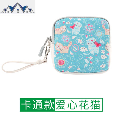 卫生巾收纳包m巾可爱小包月事包大容量便携随身袋小清新姨妈巾包 三维工匠