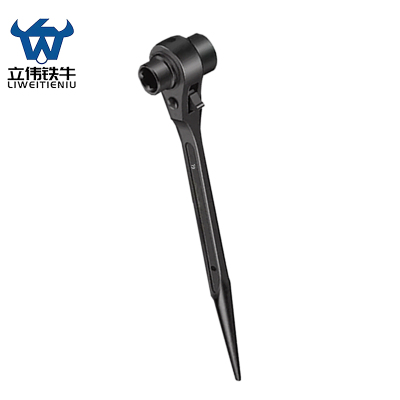 立伟铁牛尖尾棘轮扳手19×24mm/把
