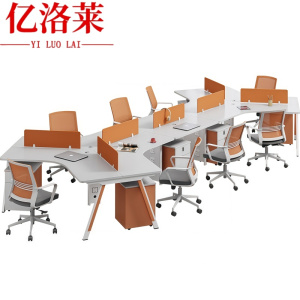 亿洛莱 八人职员桌椅+柜 5028*2192mm 套