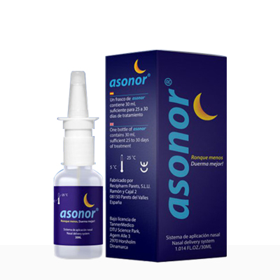 ASONOR丹麦安速宁止鼾器睡速宁打呼噜鼾立停打鼾止鼾器打鼾喷雾打鼾神器睡速宁止鼾鼻喷30ml