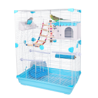 虎皮鹦鹉鸟笼牡丹玄凤小号别墅笼子文鸟珍珠鸟小号铁艺金属小鸟笼