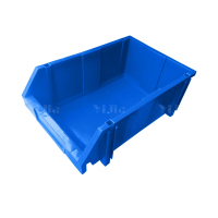 翌嘉YJ4121096 组合式零件盒收纳盒斜口工具盒 蓝色 300*450*180