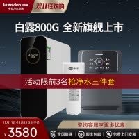 汉斯顿/Hunsdon净水器家用直饮自来水过滤厨房净化反渗透ro净水机800G大通量白露2L/min直饮出水