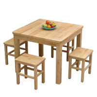 悦兴诚快餐桌90*90*75cm加四椅套