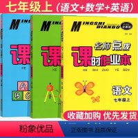 [江苏专用] 语数英 七年级上册 (3本装) 八年级/初中二年级 [正版]2024年春新版名师点拨课时作业本语文数学英语