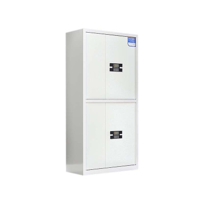 豪利特保密柜财务档案柜文件柜办公室资料储物柜保险柜通双节白色-电子密码锁