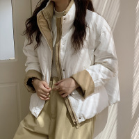 冬季新款时尚立领棉衣百搭面包服短款棉袄小个子棉服外套