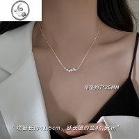 JiMi[]925银银杏叶项链2023年新款轻奢锁骨链女春小众设计